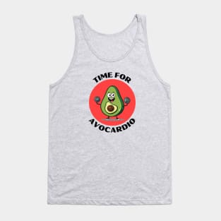 Time For Avocardio | Avocado Pun Tank Top